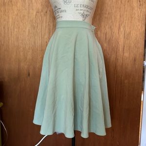 Just this sway A-line circle skirt from modcloth in mint green